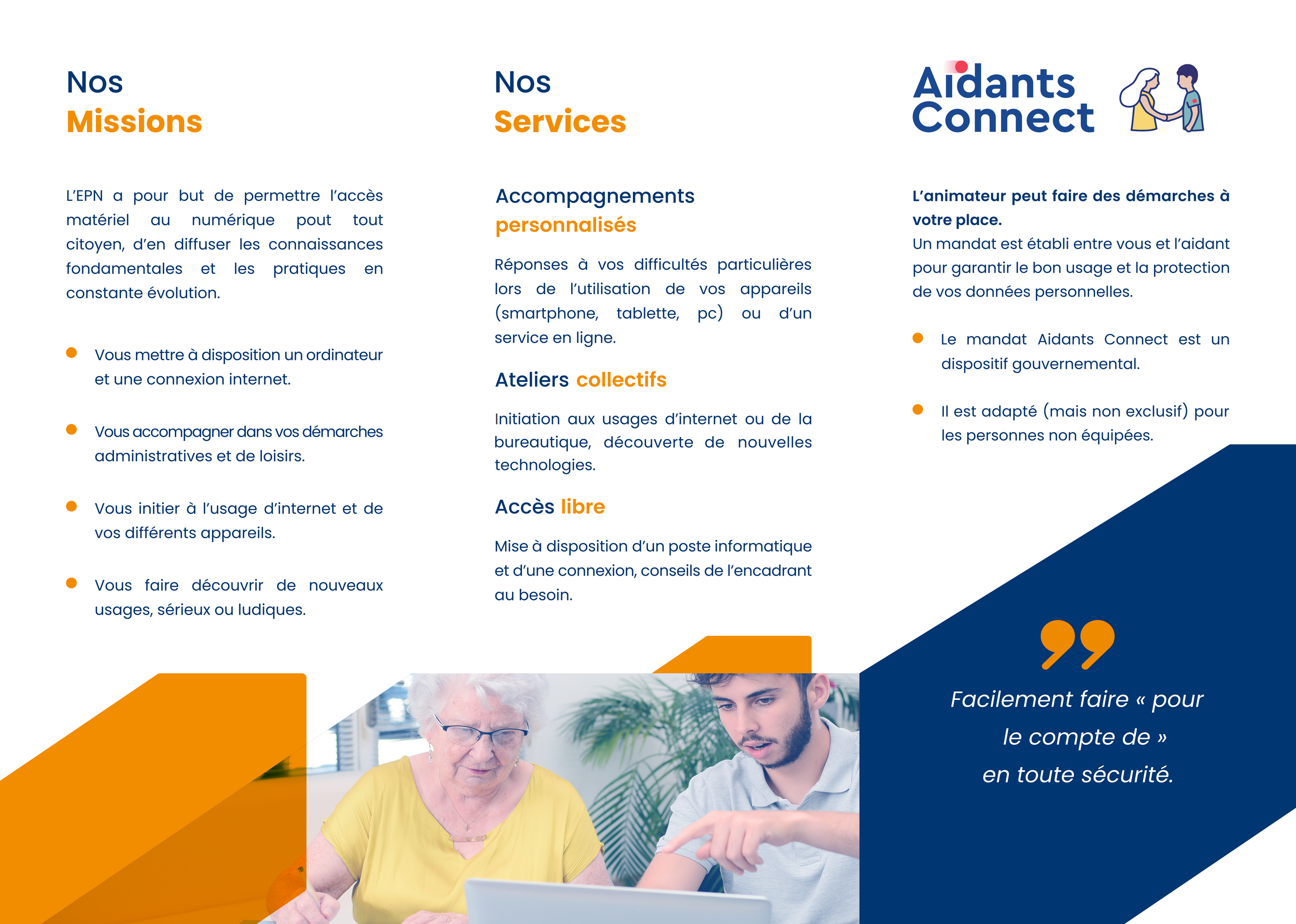 Brochure de présentation des activités de l'EPN