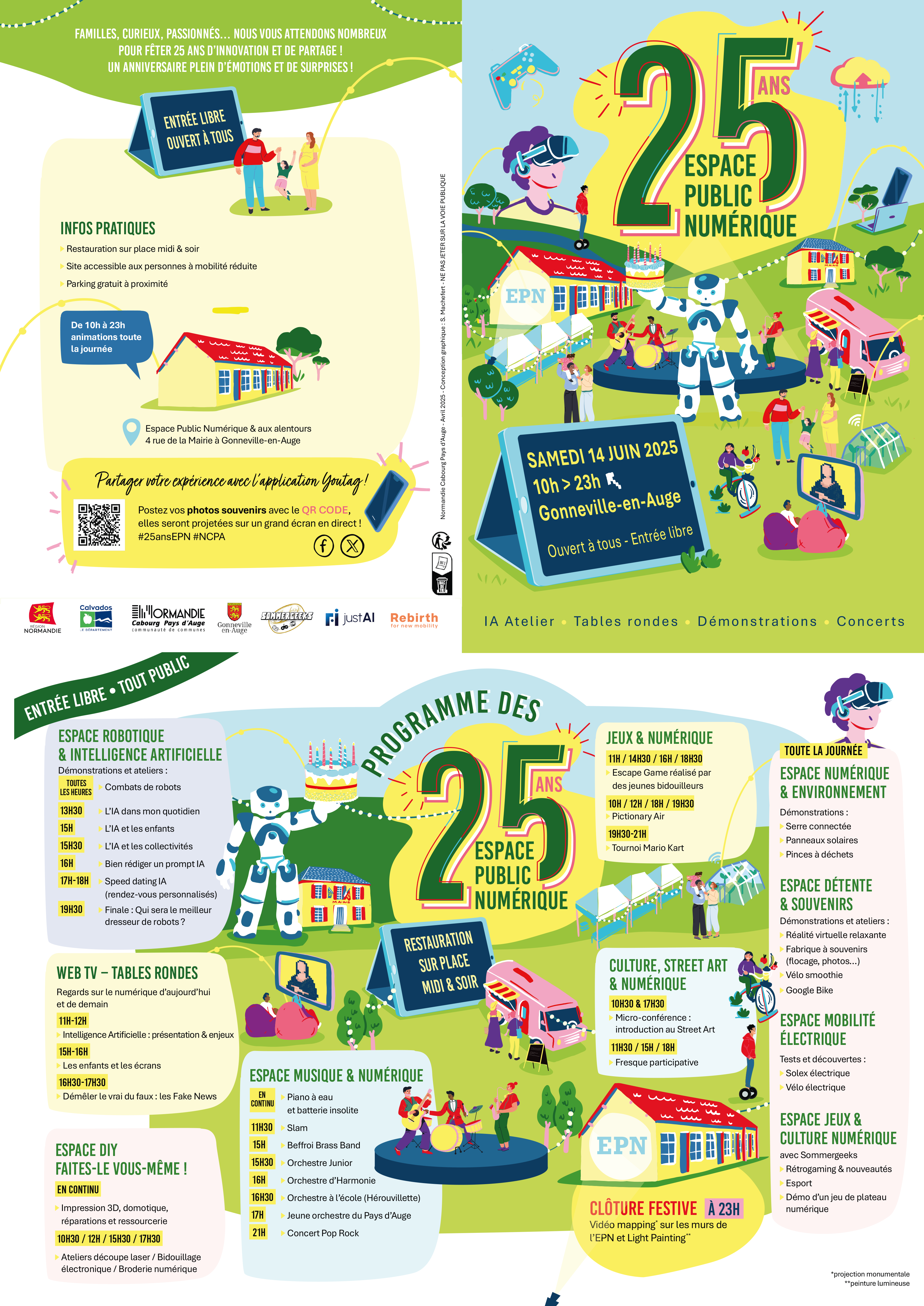 Programme des 25 ans de l'EPN de Gonneville-en-auge