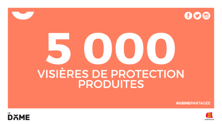 5 000 visières de protection produites