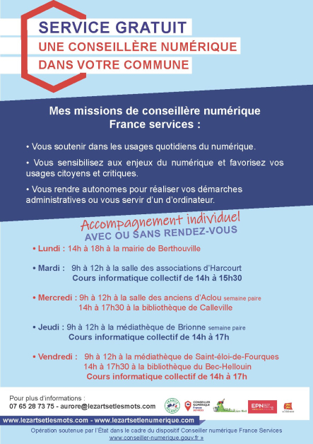 Permanence conseillère numérique Lezarts et les mots